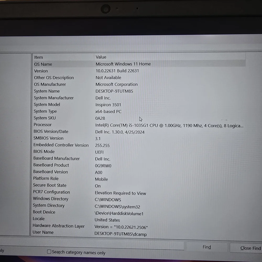 Dell Black Laptop with Minimalist Design and Vibrant Display